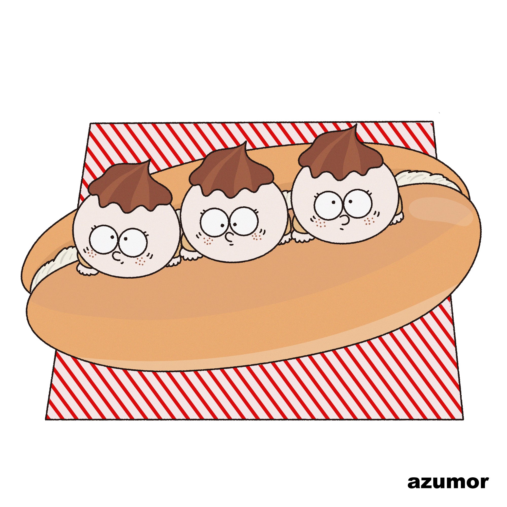Azumor コッペパンからsay Hello イラスト 絵描きさんと繋がりたい コッペパン パン キャラクター カラフル スイーツ T Co Bnxzflwtph Twitter