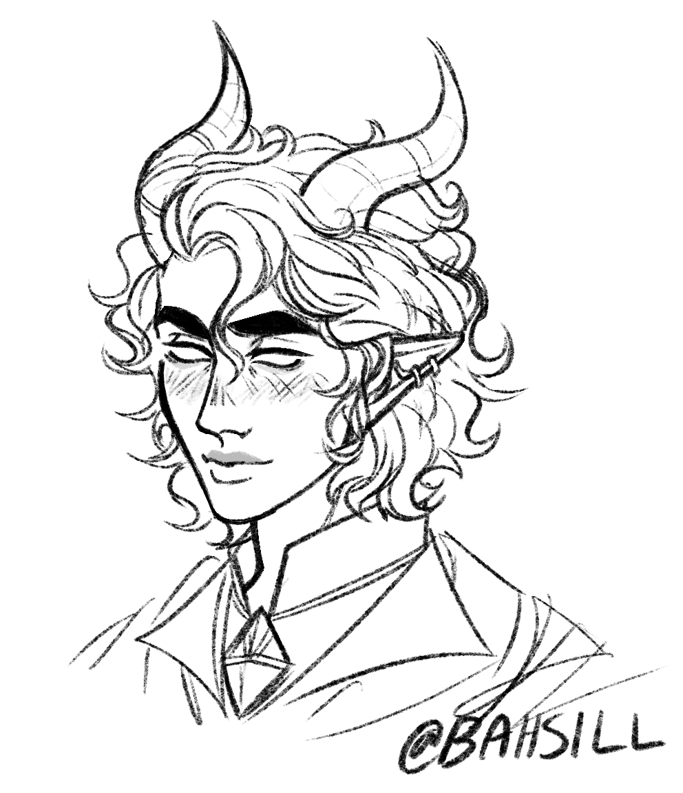 Bahsill's tweet photo. Reposting to see if it'll get more traction, but I'm doing simple bust sketches for any donation of $25 or more to my top surgery fund! Just DM me proof of donation to my gofundme (link in the replies) + your character! 🥰 https://t.co/m6ZVXoM9Nk