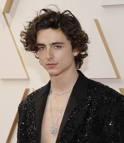 dropitLAU's tweet photo. Timothee Chalamet with the major Jamie Tartt vibes tonight #Oscars #TedLasso https://t.co/t2DiSFbq4u