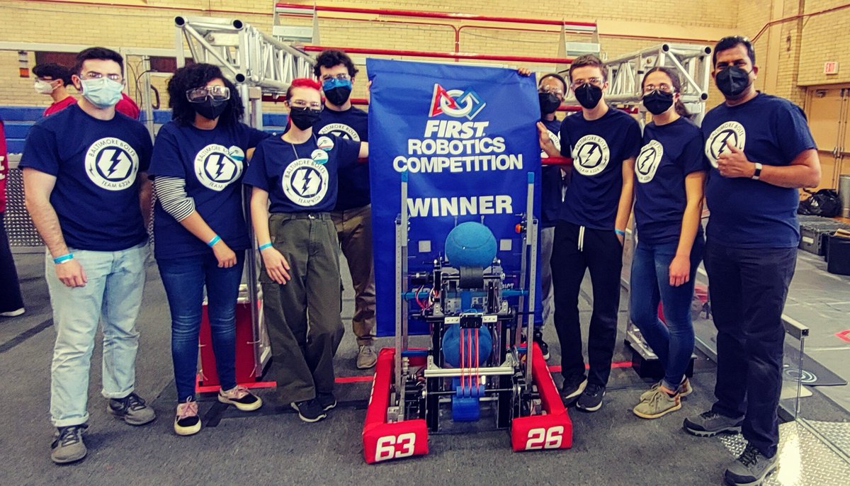 Baltimore Bolts (@bmorebolts) on Twitter photo We are excited to share our first regional competition WIN and our first blue banner!!
We are proud to have been part of the #1 alliance led by <a href="/FRCteam449/">Blair Robot Project</a> & <a href="/Team614Robotics/">The Night Hawks</a>. Looking forward to competing with you again soon! We are excited to share our first regional competition WIN and our first blue banner!!
We are proud to have been part of the #1 alliance led by <a href="/FRCteam449/">Blair Robot Project</a> & <a href="/Team614Robotics/">The Night Hawks</a>. Looking forward to competing with you again soon!