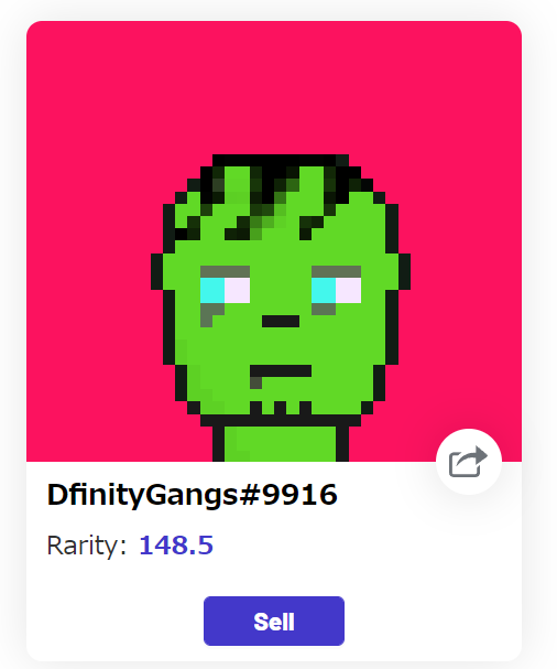wagayagaii's tweet image. #DfinityGangs は買い戻しておきました😊