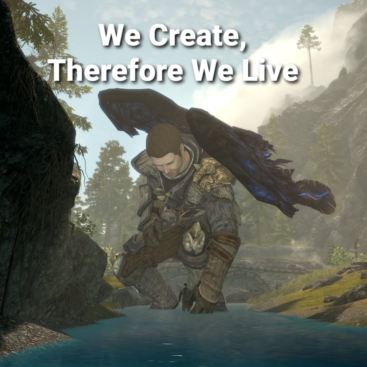 OFMDinSkyrim's tweet image. “We Create, Therefore We Live.”
#GISH  #BookBash  @mishacollins