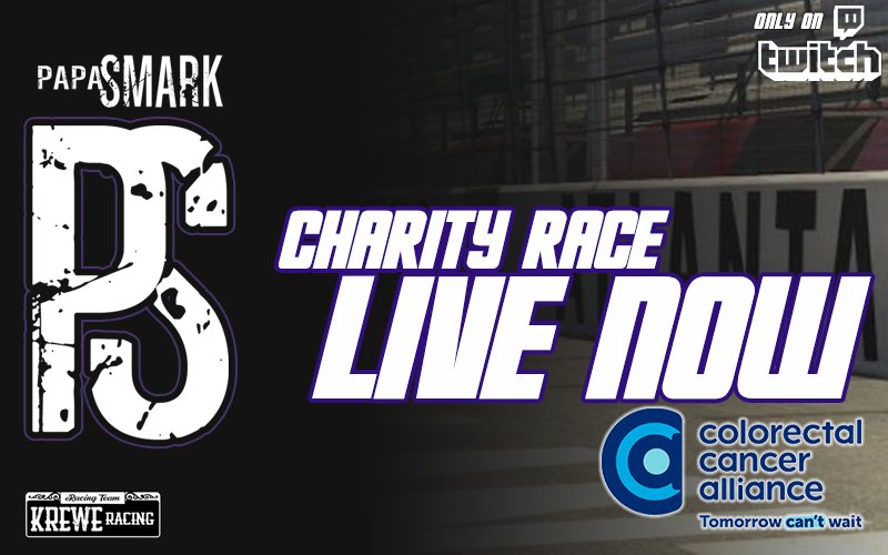 thepapaSMARK's tweet photo. CHARITY #IRACING EVENT LIVE NOW

BENEFITING @CCAlliance

Link in bio!

#twitch #twitchstreamers #twitchaffiliate #colorectalcancerawareness #colorectalcancerawarenessmonth #eracing #charity #charityevent https://t.co/RvcDZ6Ukwk