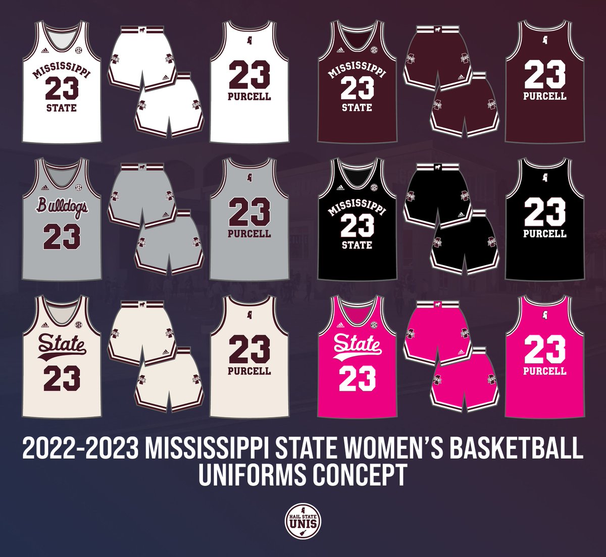 hailstateunis's tweet photo. With @coachchrisjans and @SamPurcellMSU ushering new eras into The Hump, it's an exciting time for Mississippi State Basketball!

What better way to further that excitement than new, clean, and classic uniforms? It's time.

#HailState🐶🏀 https://t.co/Q7Bd95oyRz