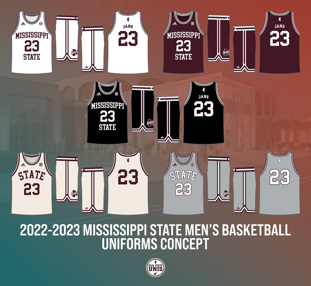 hailstateunis's tweet photo. With @coachchrisjans and @SamPurcellMSU ushering new eras into The Hump, it's an exciting time for Mississippi State Basketball!

What better way to further that excitement than new, clean, and classic uniforms? It's time.

#HailState🐶🏀 https://t.co/Q7Bd95oyRz