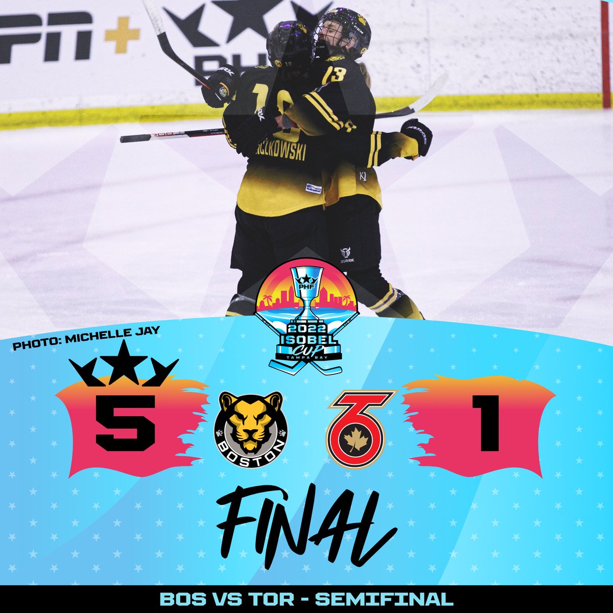 They do it again! The Boston Pride are off to the Isobel Cup final after another great performance 🏆

📸: <a href="/michelle_jay3/">Michelle Jay</a> 
#Isobel2022
