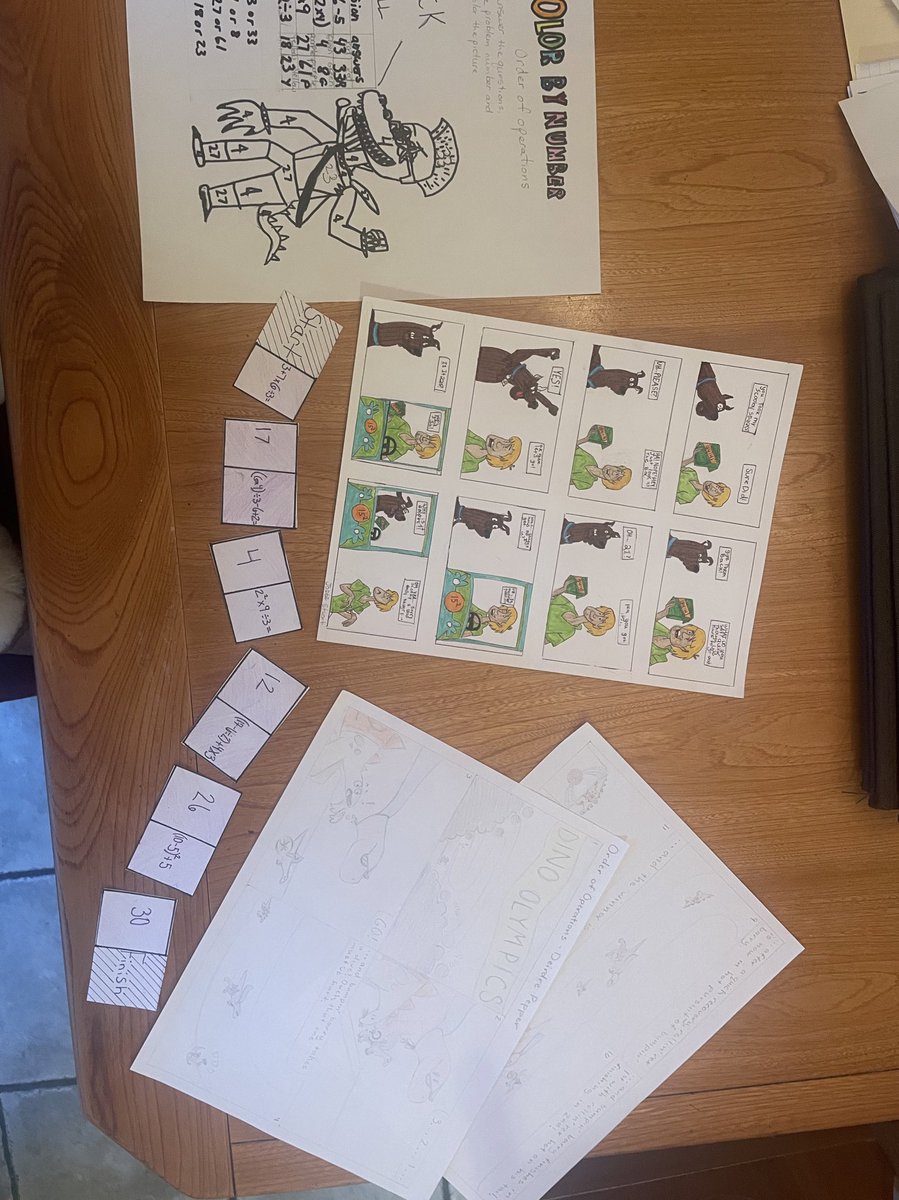 Londyn_Irving's tweet image. Here are some of the final products from my students Order of Operations Project! 🤩🤩. I’m amazed by some of the equations they created, even had me thinking 🤔🧠  #math9 #creativity #project #learning #mathisfun