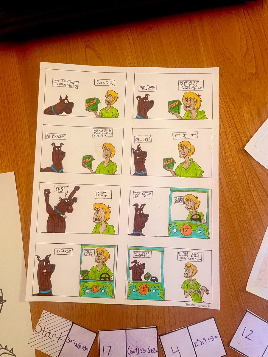 Londyn_Irving's tweet image. Here are some of the final products from my students Order of Operations Project! 🤩🤩. I’m amazed by some of the equations they created, even had me thinking 🤔🧠  #math9 #creativity #project #learning #mathisfun