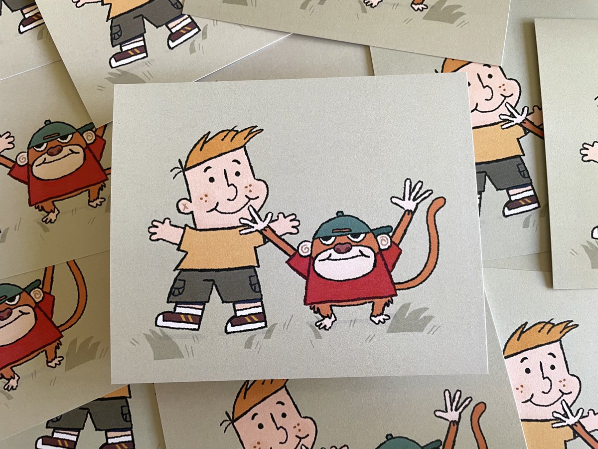i had ordered 'my gym partner's a monkey' prints for the in person event i sold at but unfortunately they are misprinted! rather than selling them at full price i'm selling them for $2 + free shipping for anyone who's interested

https://t.co/oxxjrzrhL5 
