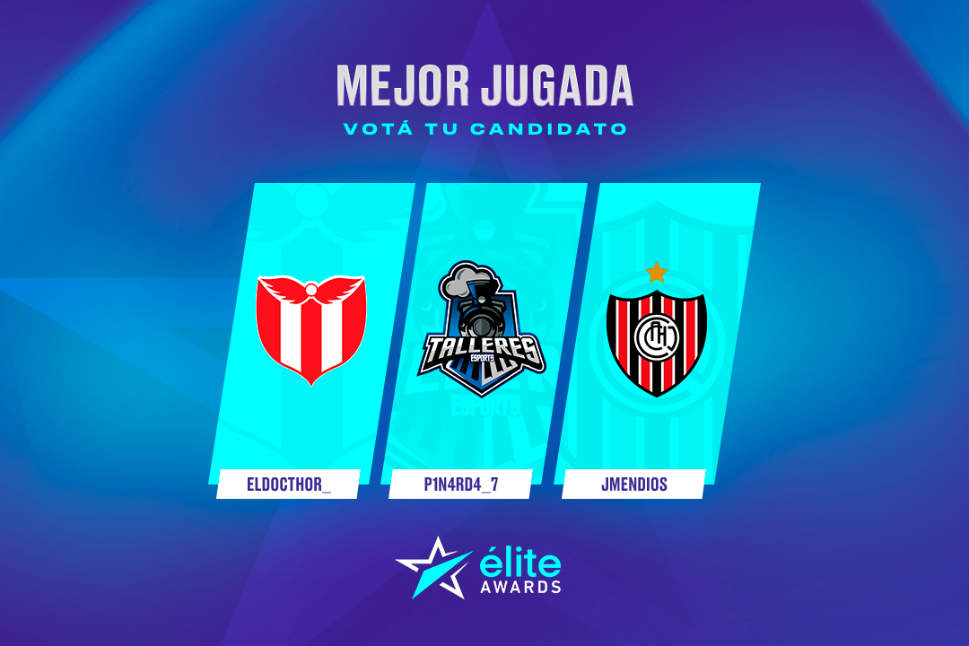 IESAFIFALatam's tweet photo. 6⃣ ¡MEJOR JUGADA!

Nominados:
@ThorFrankenstei (@RiverUYesports)
@P1N4RD4_7 (@TalleresEsports)
@JMendios (@ChacaeSports)

#CopaIESAElite💎 https://t.co/CW479Uvkd4