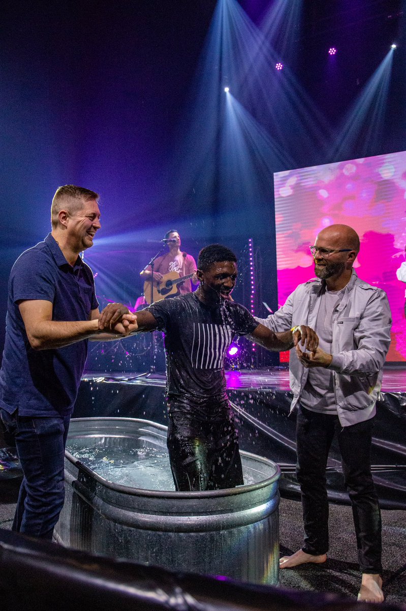 adamweber's tweet photo. This never gets old.

79 people took a step of faith today &amp; got baptized. 

Thank you Jesus! https://t.co/HJVElSKEFA