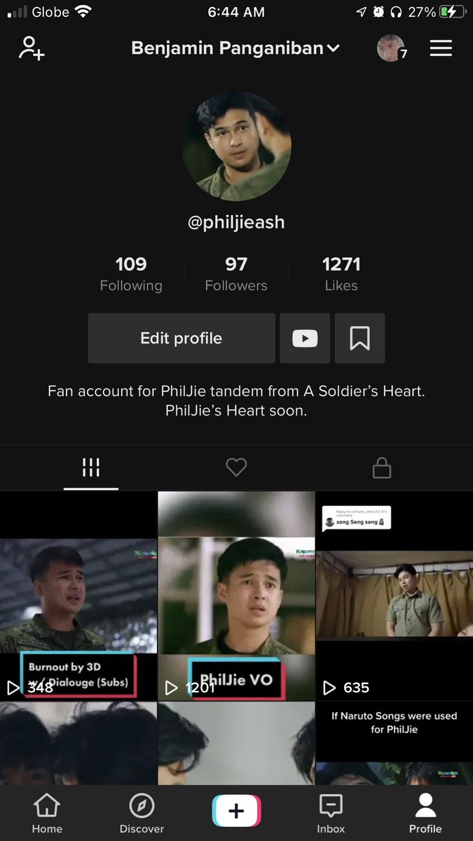 PhilJieASH's tweet photo. Hi guys, pa-follow naman sa TikTok, same username: PhilJieASH. Thanks @BenjieArquelles I finally found a way for my vids’ audio not be removed by TikTok guidelines. 🖤💚🤎 #PhilJie #PhilJiesHeart @elowwaidee https://t.co/He6iz9z6oH