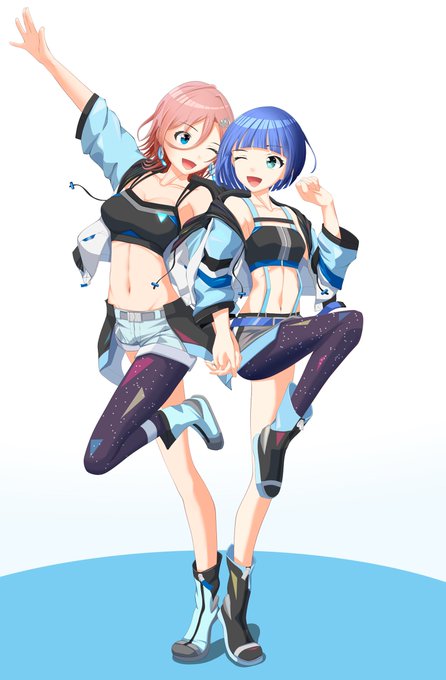 きいちゃん1周年(3/30)&amp;ゆいちゃん3カ月(3/26)おめでと〜!ヽ(^o^)丿
#くらみつの絵だよ #ゆいのおえかき 