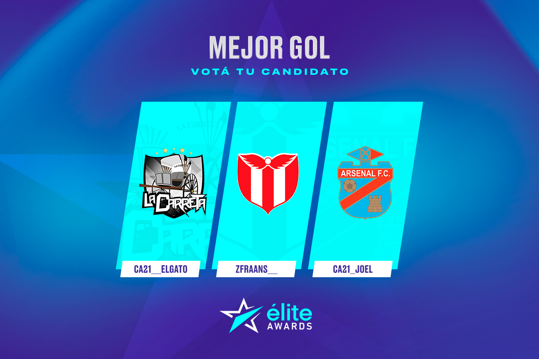 IESAFIFALatam's tweet photo. 7⃣ ¡MEJOR GOL!

Nominados:
@Tomas21cndef_ (@LaCarretaFC)
@zFraanS__ (@RiverUYesports)
@Joelr_21 (@ArsenalfceSport)

#CopaIESAElite💎 https://t.co/R2SrQnRkgB