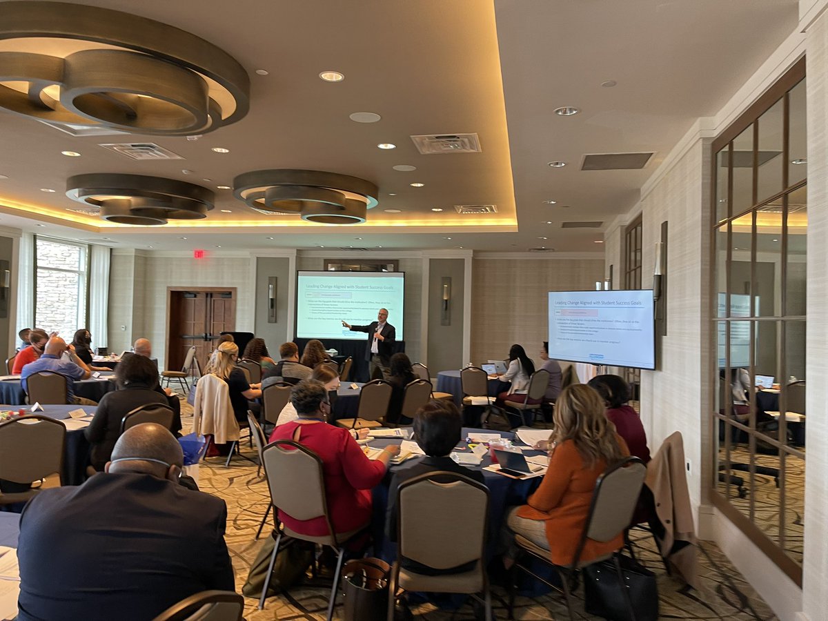 anne_e_palmer's tweet photo. What a challenging time for future leaders in HigherEd. Watch these #PresFellows lean in to transforming community colleges. Let’s Go! #StanfordEd #AspenCEP https://t.co/Z3EuAPXeG0