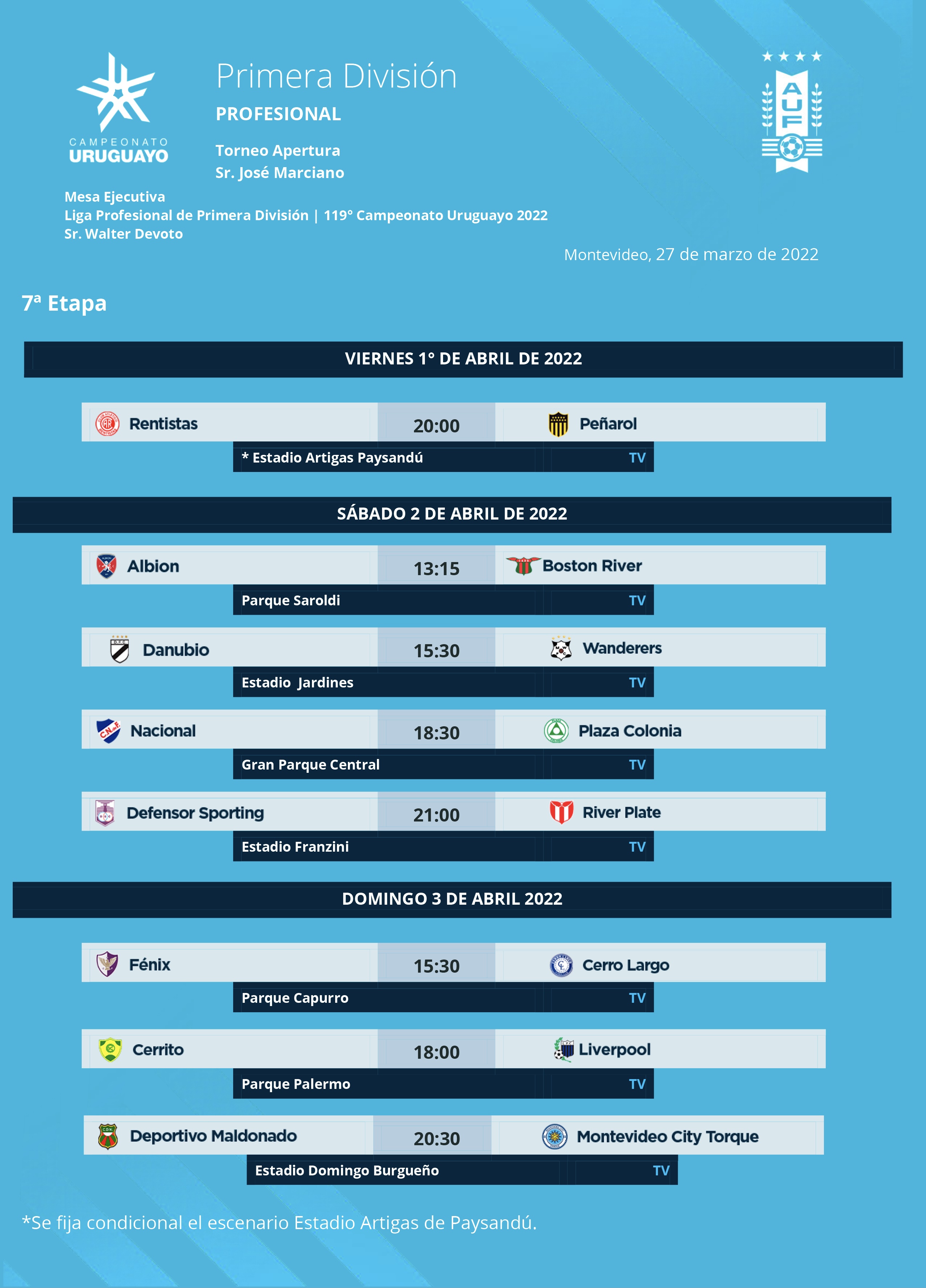 Fútbol Uruguayo hoy en vivo. - Telecable Paysandú