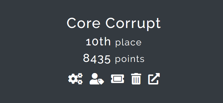 CoreCorrupt1's tweet photo. An awesome team @WolvSec for hosting a fun and stable CTF!! And an awesome job to our members for pwning effortlessly (and effortfully). https://t.co/hhKJ3h9xRx