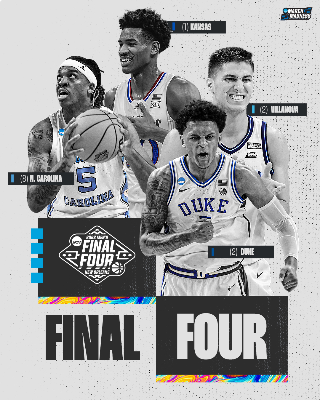 NCAA March Madness on Twitter: “The 2022 #MFinalFour 👏 #MarchMadness