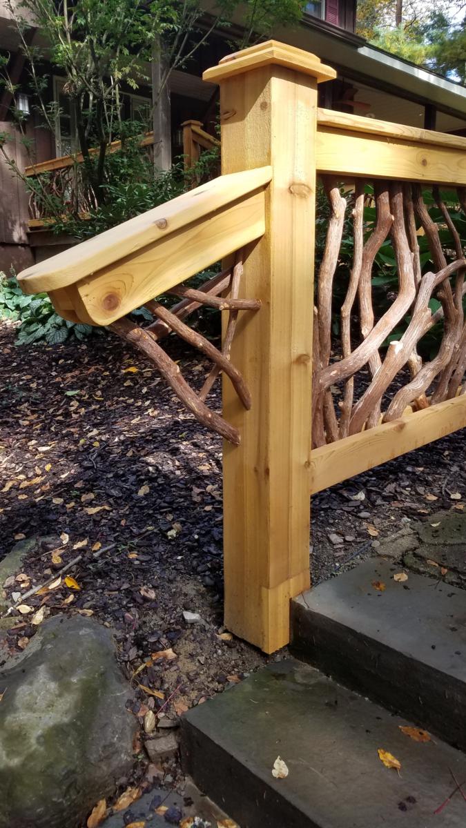 Mountain Laurel Handrail: Wood Railings, Decks, Stairs