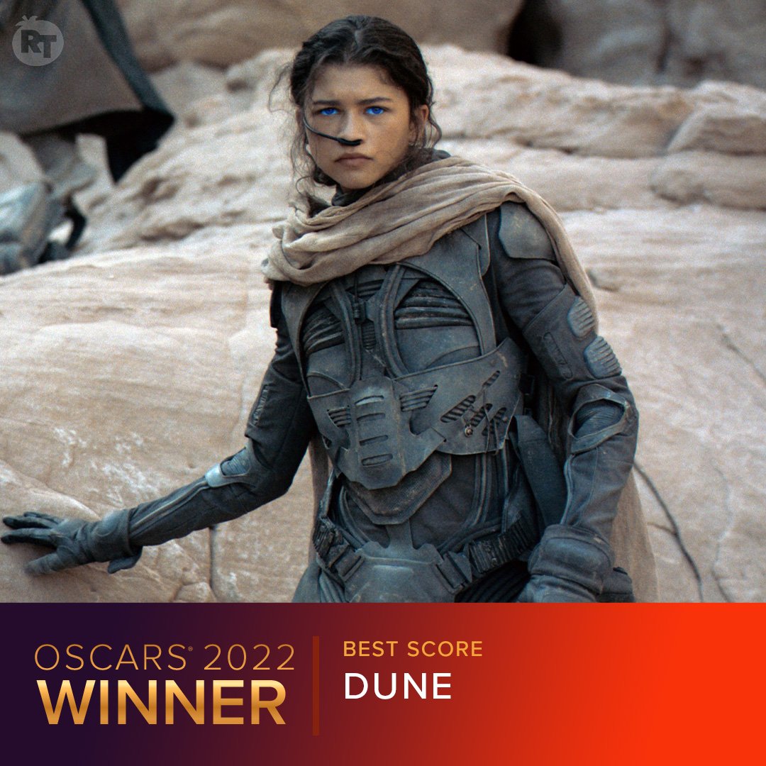 Rotten Tomatoes on Twitter: "Congratulations to Hans Zimmer on his Best  Original Score #Oscar win for #Dune. This is his 12th nomination, and  second win. https://t.co/8EyvHPoCCE" / Twitter