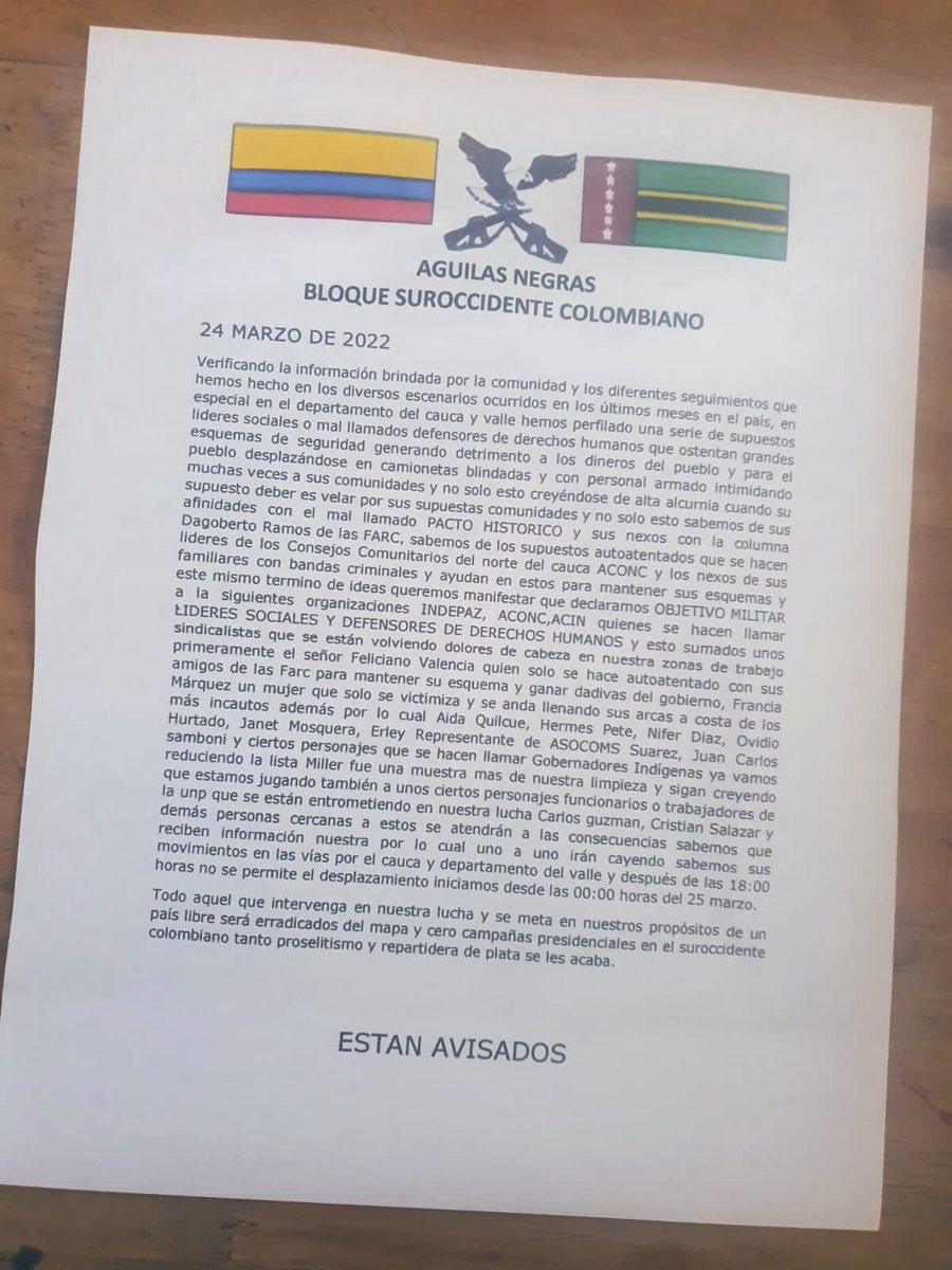 Francia Márquez Mina tweet media