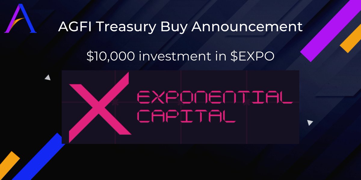 Treasury buy announcement!

We're big believers in #FaaS, which is why we hold a number of projects including $REFI and $ACAP

We're proud to announce we've invested $10,000 in @EXPO_Capital

We look forward to seeing <a href="/blocmates/"></a> and <a href="/EricCryptoman/">Eric Cryptoman</a> grow the project!