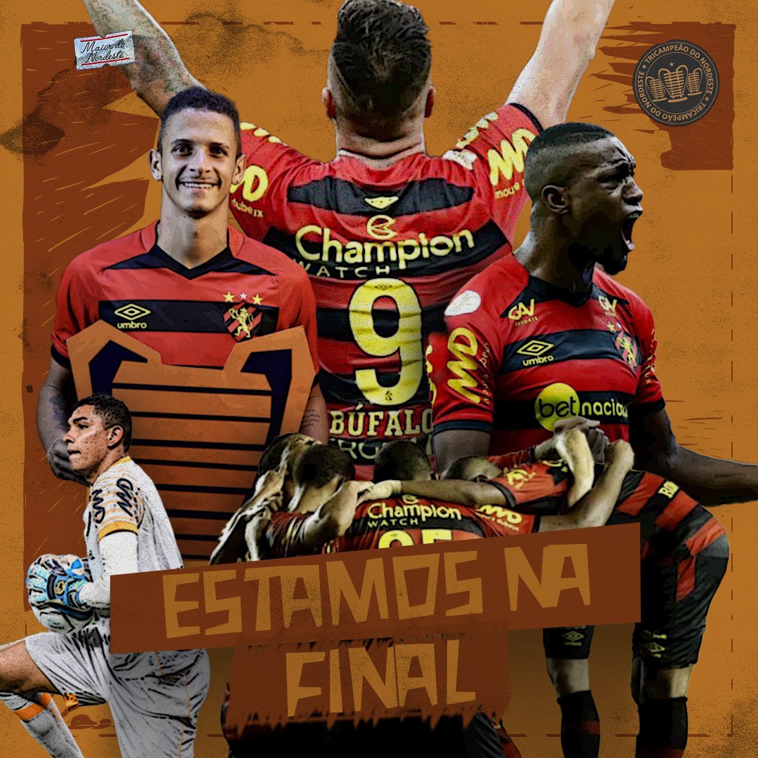sportrecife's tweet image. ESTAMOS NA FINAL DA COPA DO NORDESTE. TEM QUE RESPEITAR O SPORT! #LeãoNaFinal