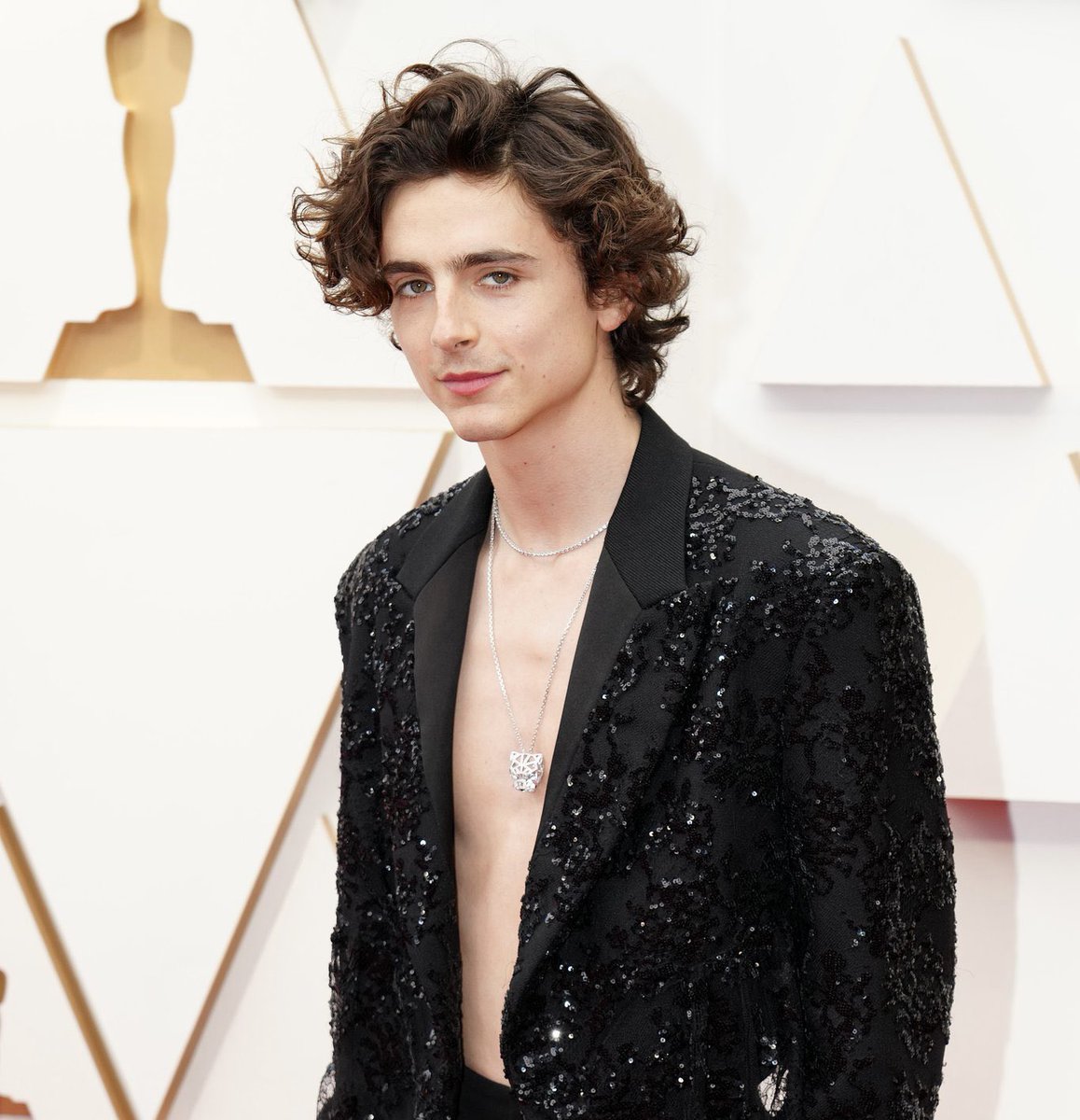 bexsinden's tweet photo. Double hotness on the red carpet! 
#timothéechalamet #KristenStewart #Oscars https://t.co/KIvMHWw4MH