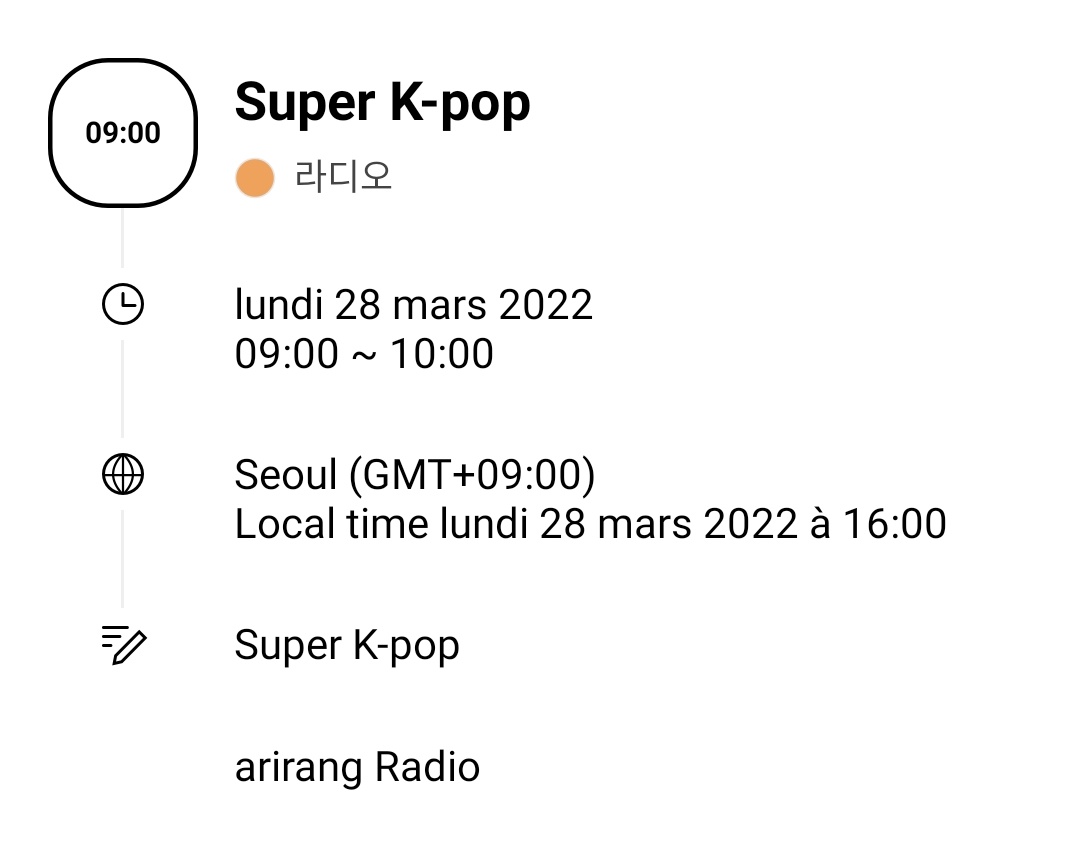 KSH_source's tweet photo. 🗓️ [2022.03.28]

📌4pm / 09h00
#SuperKpop Radio 📻
🔗https://t.co/d573eZLTw1

📌8pm / 13h00
#DREAMRISING Performance
🔗https://t.co/oxwS3RyIRB

#강석화 #석화 #seokhwafrance #위아이 #WEi #First_Love @WEi__Official
©공식 팬카페 https://t.co/RXIvZrVYoJ