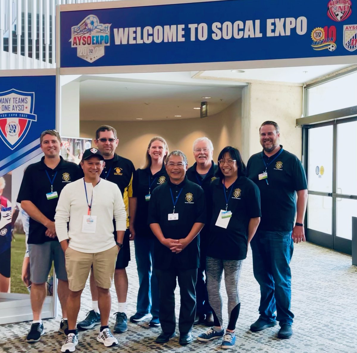 aysoregion42's tweet photo. Your Region 42 Board members spent the weekend training at the AYSO EXPO 2022 in San Diego to get ready for our Fall season! We can't wait to see you all out at the fields... #aysoregion42 #aysoexpo #towncountrysd #AYSOsoccer #ayso_soccer #ayso_section10 https://t.co/ja37klKi8d