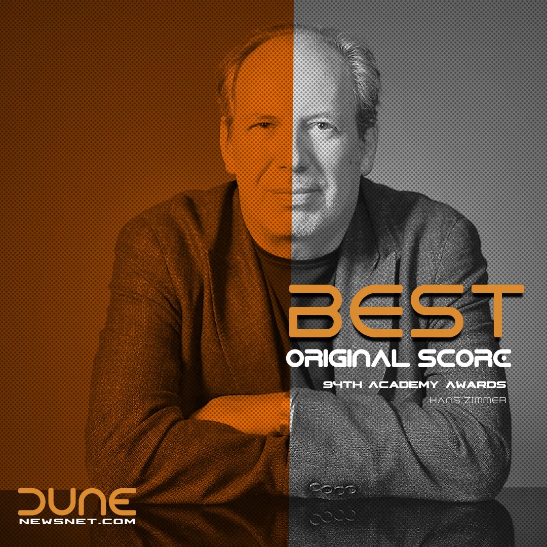 So proud to see 'Dune: Part One' at 4 out of 5, so far, at the Oscar Awards (pre-show): Best Film Editing, Best Original Score, Best Production Design, and Best Sound!

Stay tuned to <a href="/DuneNews/">Dune News</a> for further updates from live show.
#Dune #Dune2021 #Oscars #Oscars2022