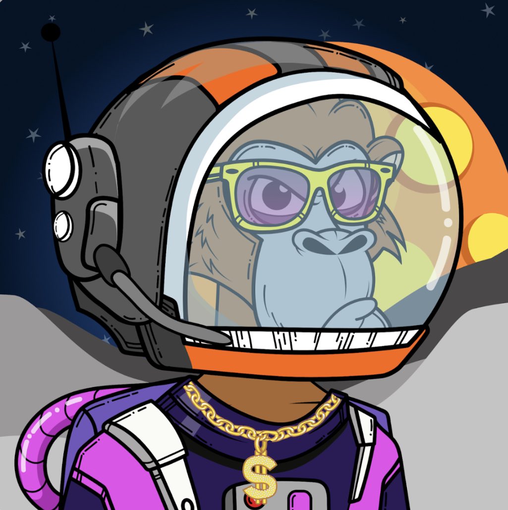 MarsR0man's tweet photo. So I’m going to start a #follow2follow tweet for my @ApesofSpace_nft  squad. This #p2e have so many releases coming. A game to earn $SAND , vx collection for their  holders &amp; more.  Show us your ape. Like, follow, retweet,repeat    #apesofspace #vs #sandbox #ladyapesofspace https://t.co/8t8fvWZOF8