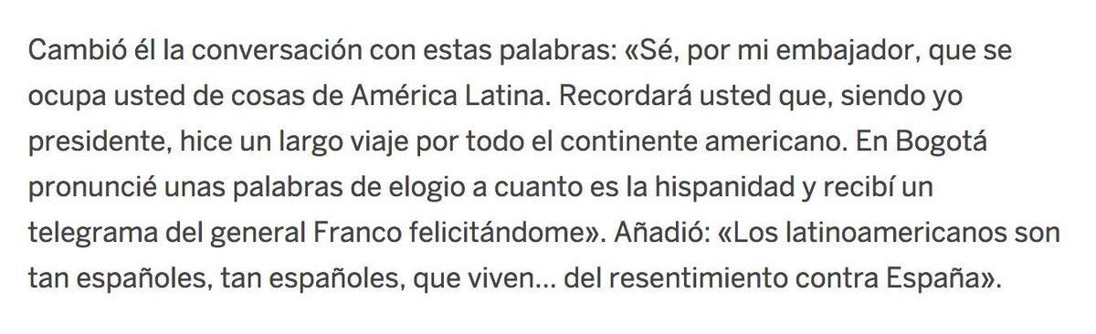 Charles De Gaulle describiendo a los hispanoamericanos, incluyendo a varios traumaditos hispanófobos que comentan el anterior twit.