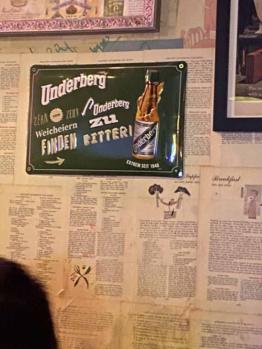 Industry Bar in DC showing their #underberg pride.