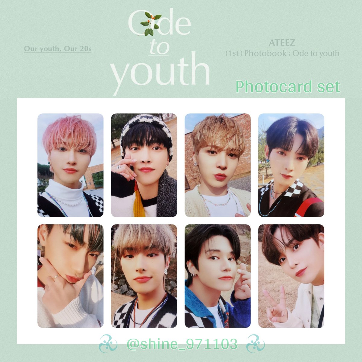 ATEEZ 1st PHOTOBOOK ; Ode to youth PHOTOCARD & PRE-ORDER BENEFIT