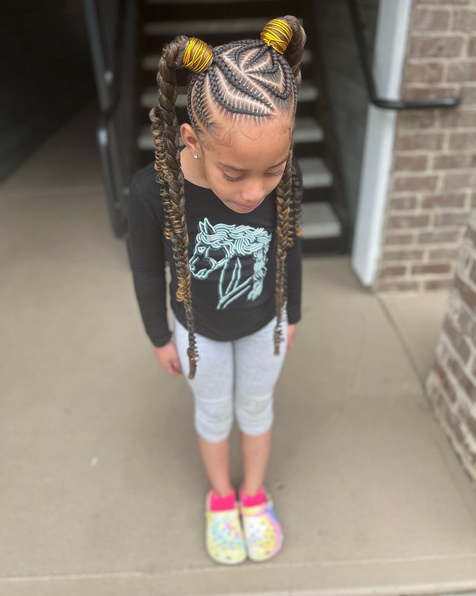 InfamousKay1's tweet photo. My Little Princess😍 Feed-in Ponytail🔥 I have one more availability left before I go on maternity leave🗣! Click link in bio to book❤️ #PleaseRT #ATL #Atlbased #atlbraids #atlhairstylist #atlbraider #atlhair #atlbraiders https://t.co/qcRhkzn4Pt
