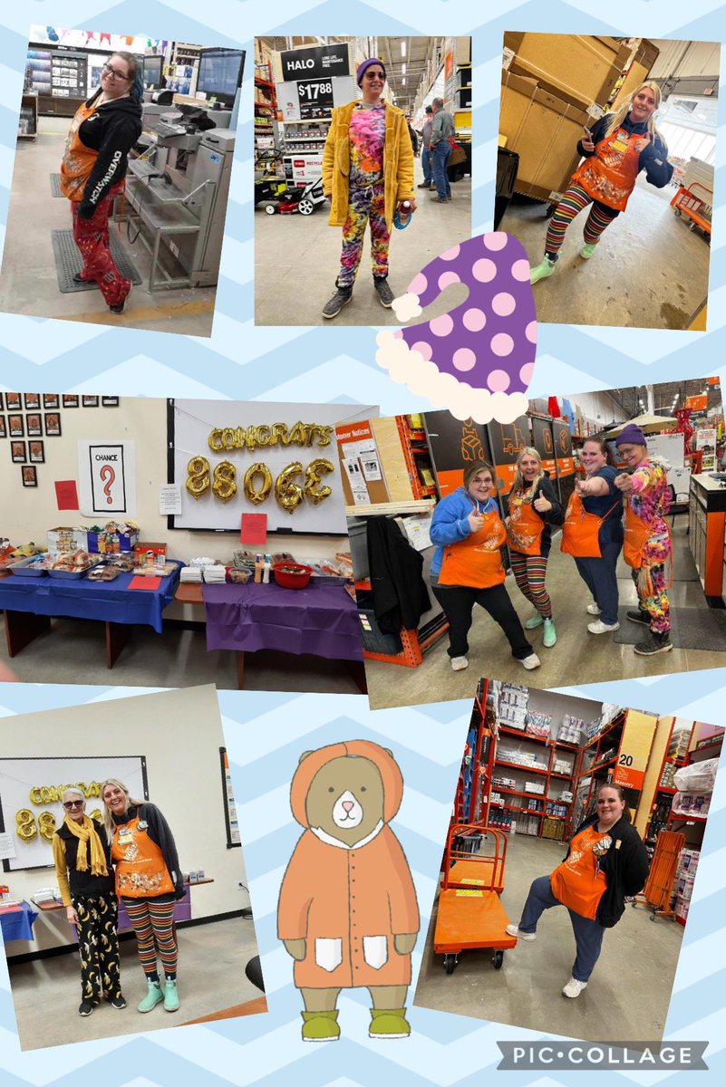 HomeDepotCadill's tweet photo. Of course you wear your pajamas to a lazy day Sunday buffet and snack bar when celebrating Spring Success Sharing!! #mwmar2022 #springsuccesssharing #pajamaday https://t.co/rIm5LKz61j