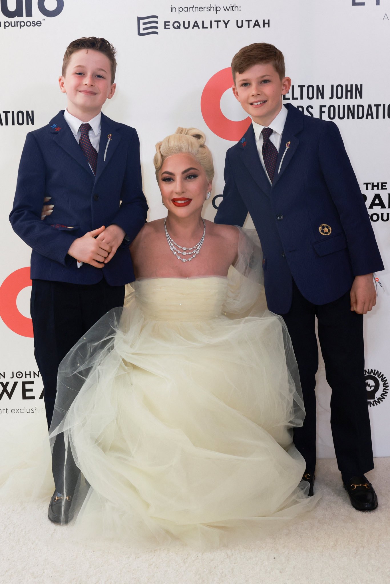 Gaga Daily on Twitter "Lady Gaga with Elton John’s sons (and her