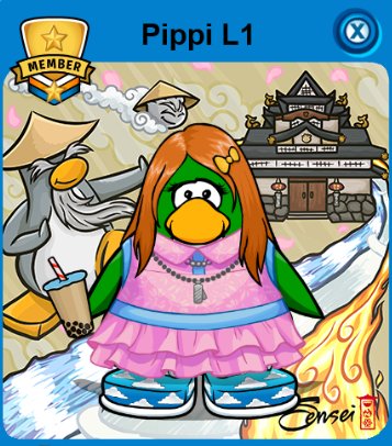 PippiL1_CP's tweet photo. Proudly met Sensei! I didn't get as much interaction time as I'd have liked as I accidentally closed my browser ๐คฆโโ๏ธand everytime I got back on track, the rooms were full - but I did some card jitsu training. It was a good day! #CardJitsu #CPRewritten #ClubPenguin https://t.co/3p4ZWsxzil