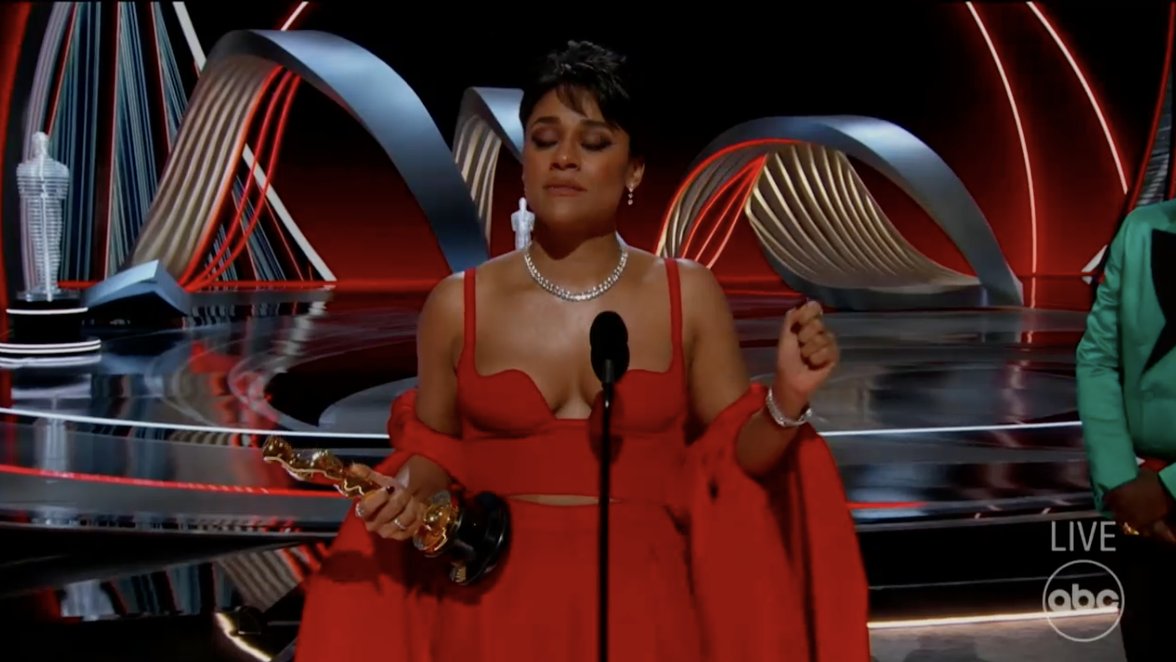 SpencerAlthouse's tweet photo. Exactly 50 years later – Ariana DeBose just won the Oscar for playing Anita in West Side Story, the same role Rita Moreno won her Oscar for in 1962 #Oscars https://t.co/KD8hEU0RZr