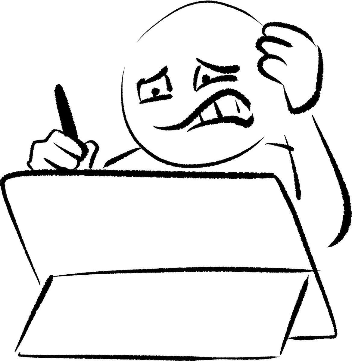 "My OC is so difficult to draw" My artist in Christ, you designed them.