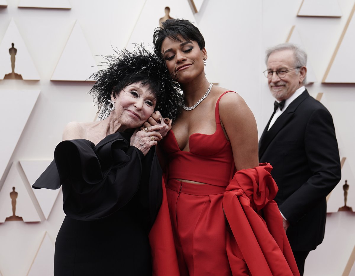 Ariana DeBose makes history alongside Rita Moreno as the first pair of actresses to win for playing the same role in different movies. #Oscars