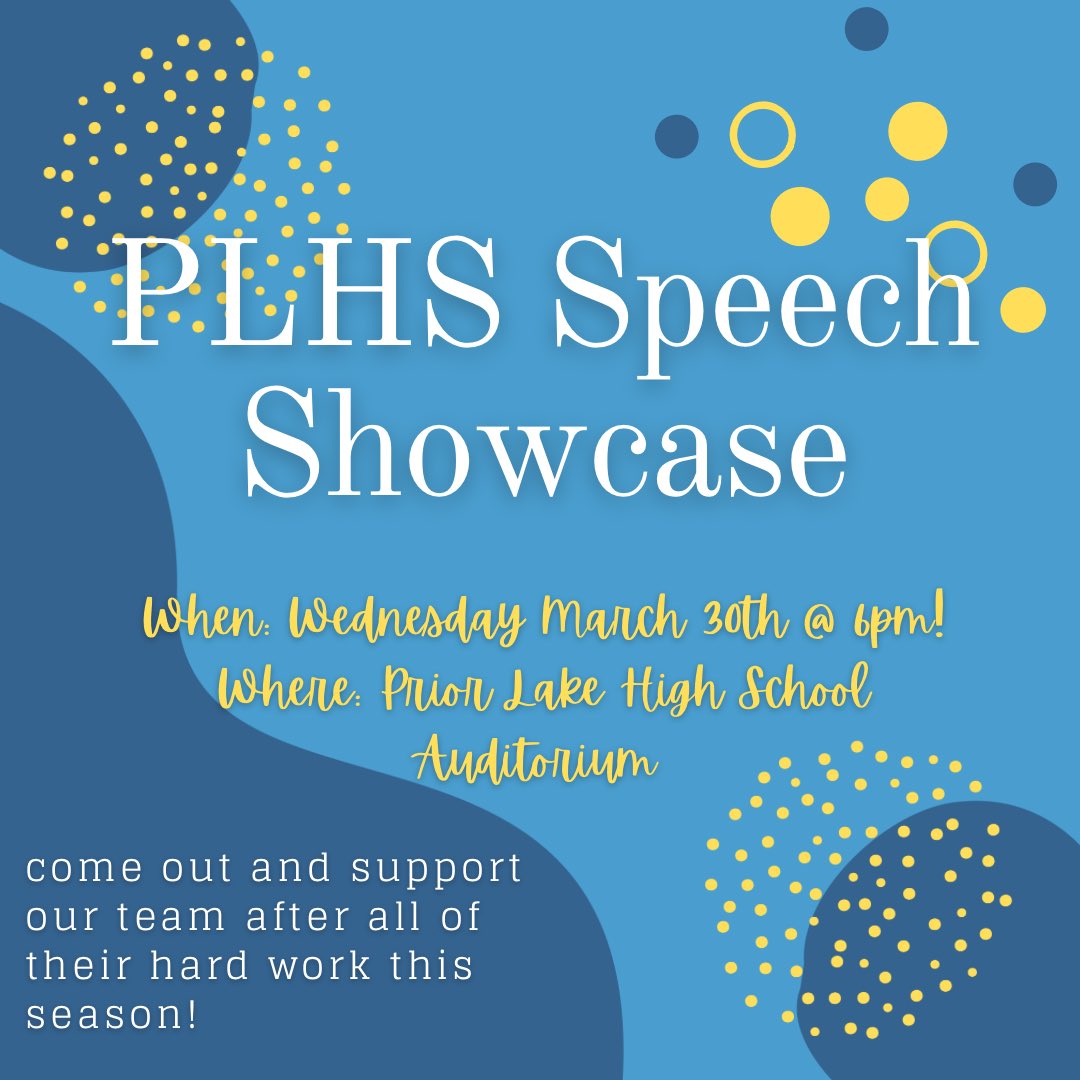 Prior Lake Speech tweet media