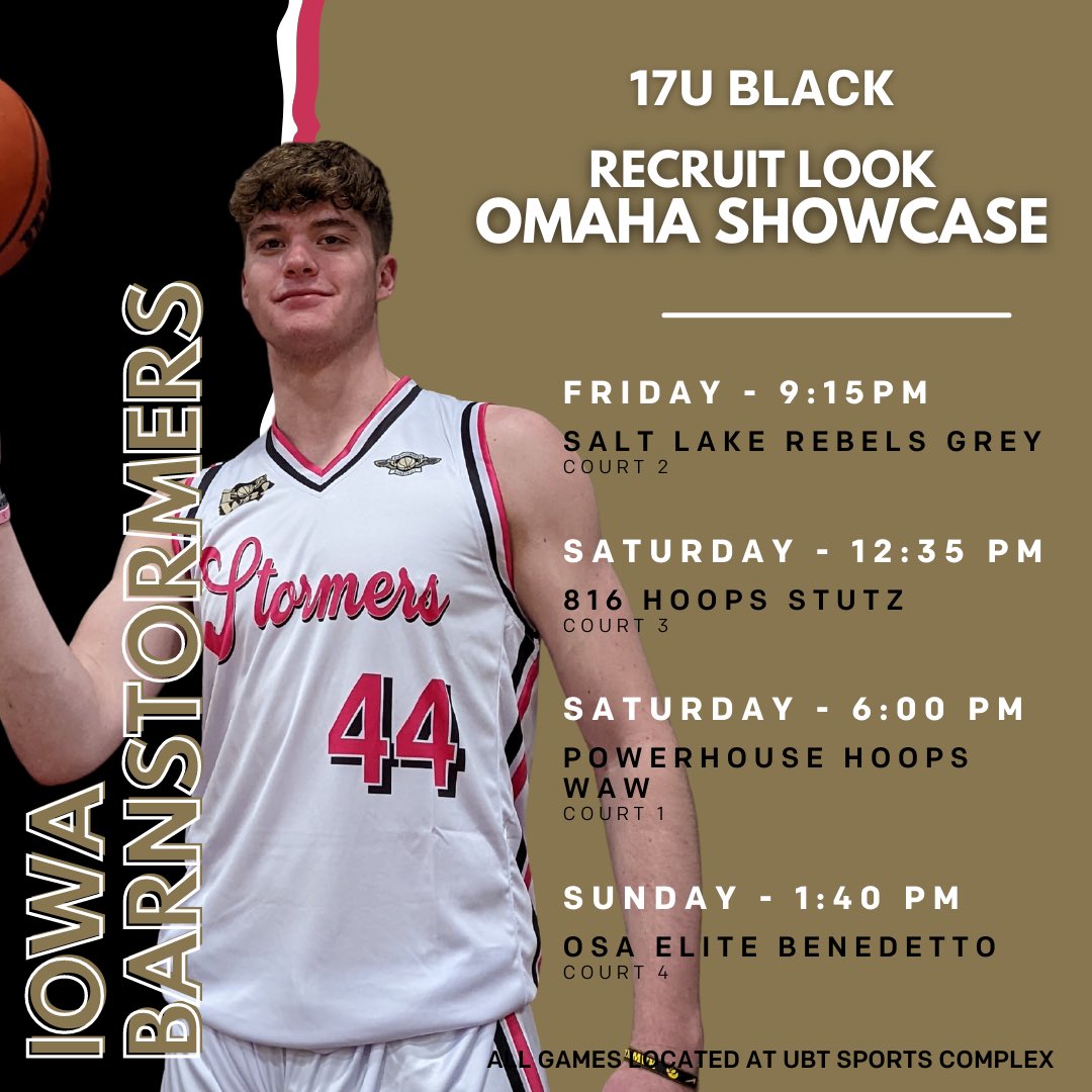 17U Schedules for this coming weekend in Omaha! <a href="/RL_Hoops/">RecruitLook Hoops</a> #StormerFam