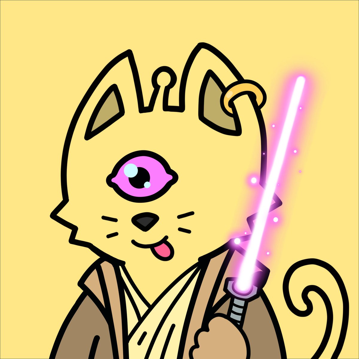 Super excited and honored to be joining the <a href="/CosmicCats_/">Cosmic Cats</a> team!! ❤️🥰 I'll be creating all of the 3D art for their roadmap 2.0! 🚀

To celebrate I wanted to giveaway these two dope Cats!
✨to enter just follow, like, and RT!✨ ends in 24 hours

Big things coming! 🪐😺 #GetCosmic