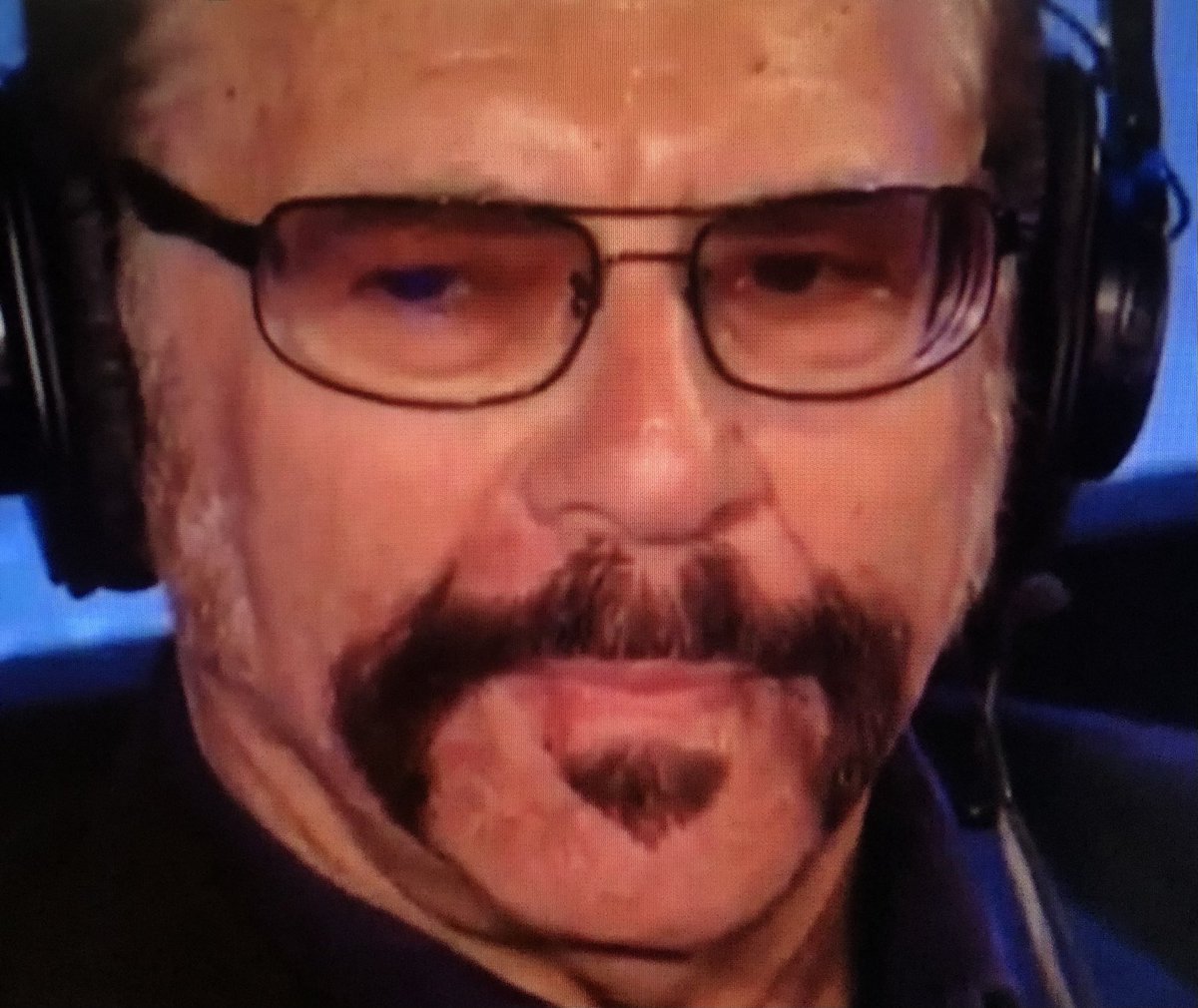 DrHugeShow's tweet photo. I’m waiting for a wrestler to come out with Batman logo stache. #LFSW! https://t.co/kPZggWTDAX