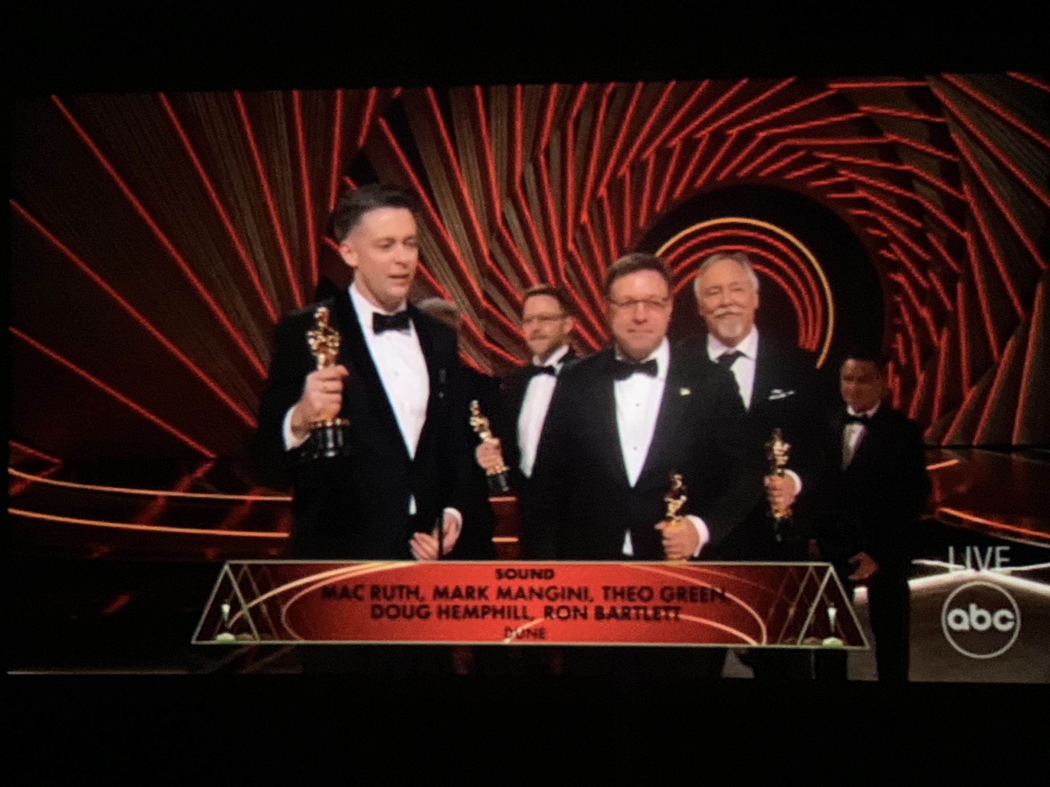 CinemaBravo on Twitter "JUST IN The Oscar for Best Sound goes to Dune