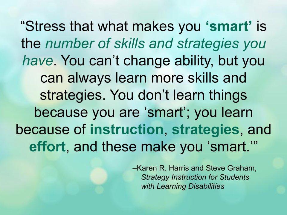 MrsSchwartzCCPS's tweet image. Stumbled upon this quote today while reading. ♥🧠 #RedefineSmart #StrategyInstruction