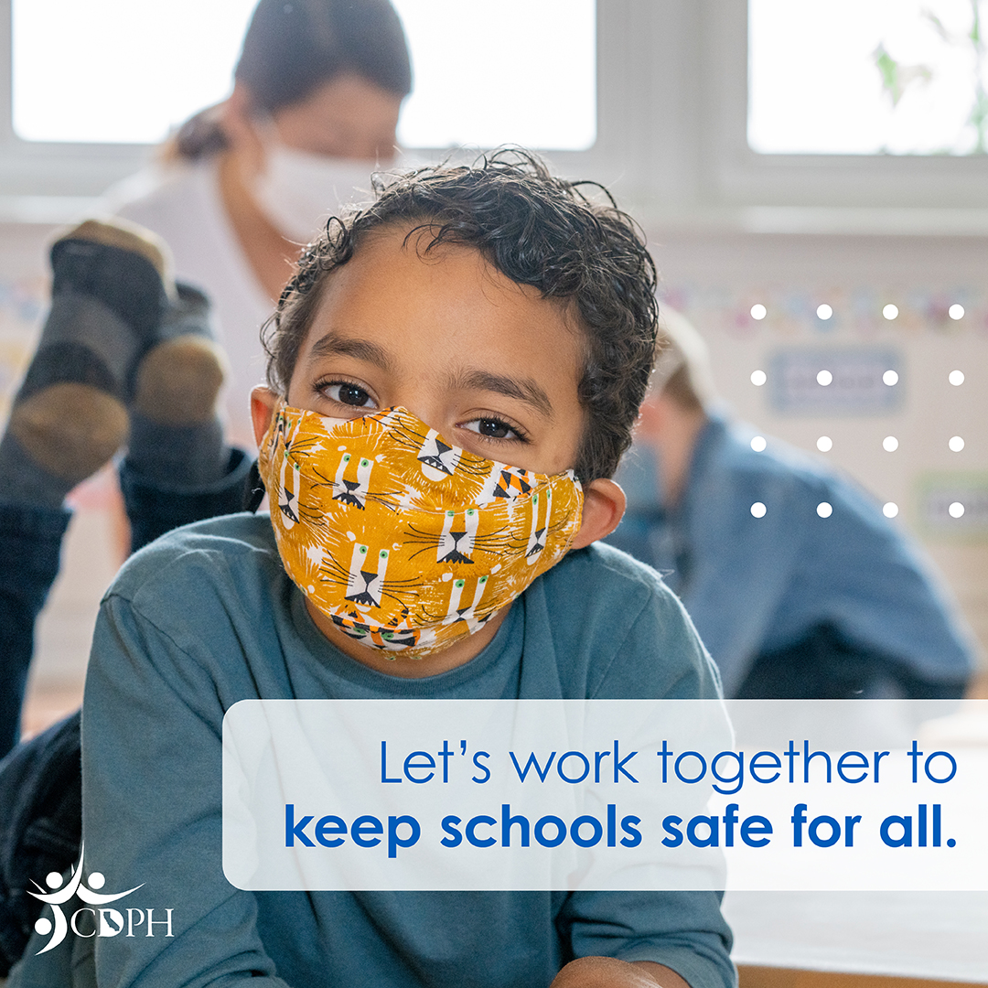 CA Public Health on Twitter "California encourages masking in schools