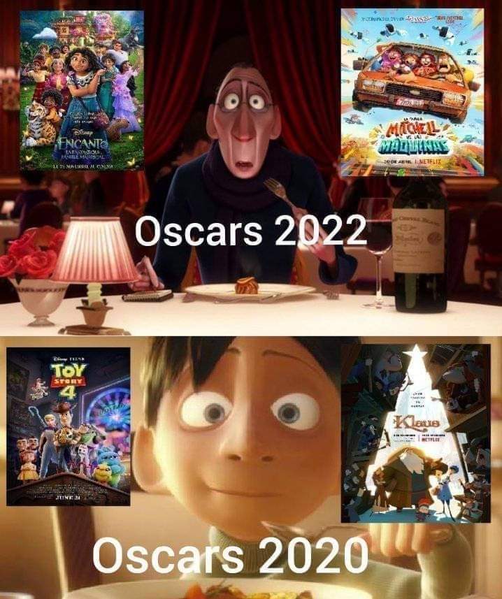 dk__sky's tweet photo. Si ganó encanto malditasea. En mi corazon estas Mitchell vs the machines pelicula espectacular teamo #Oscars https://t.co/5hWmegFUPk